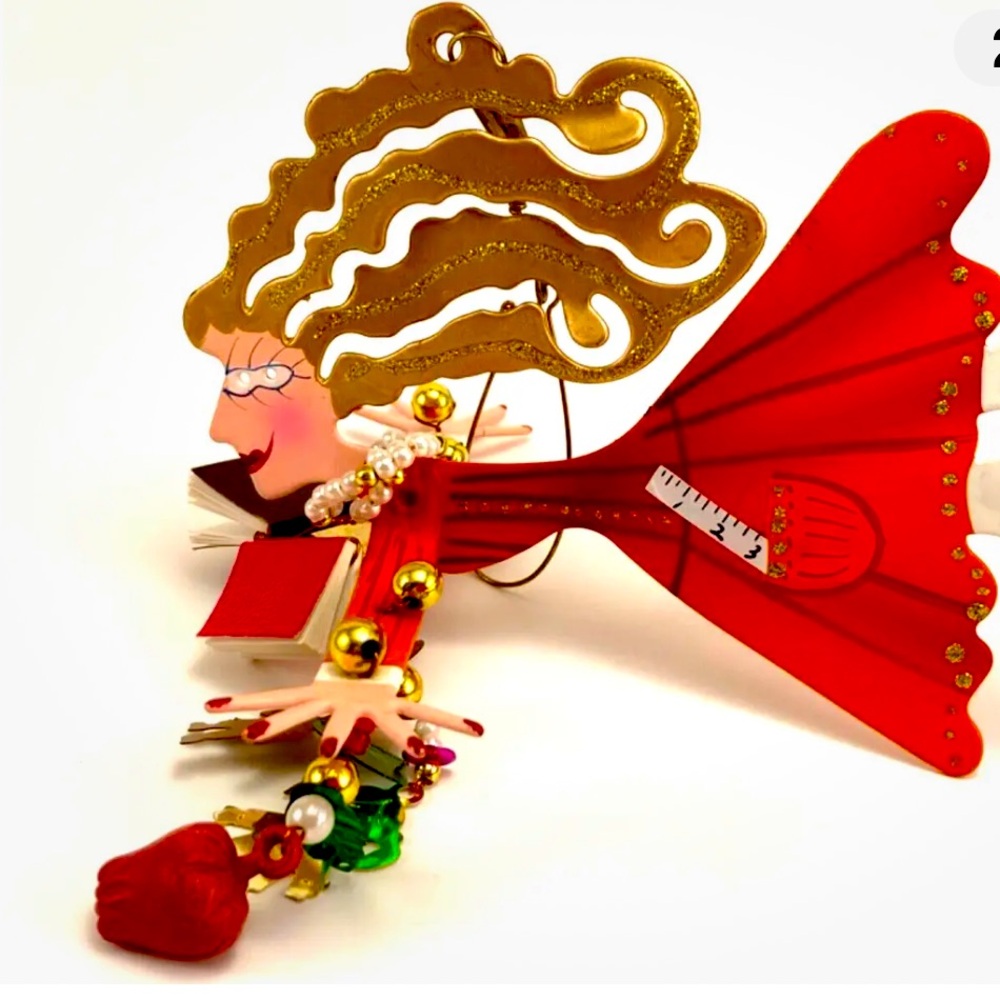 Karen Rossi Silvestri “Teacher” Fanciful Flights Metal Christmas Ornament Mobile